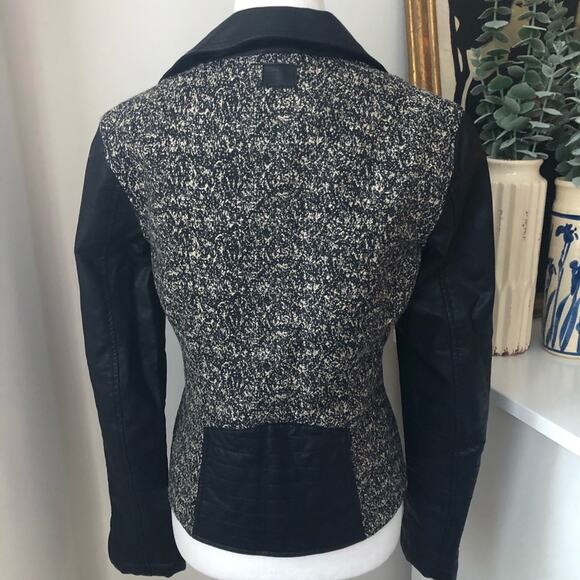 William Rast Faux Leather Speckled Moto Jacket - Picture 6 of 8